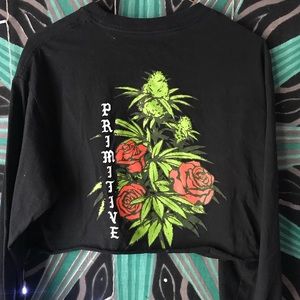 “ROSE BUD” Primitive cropped tee